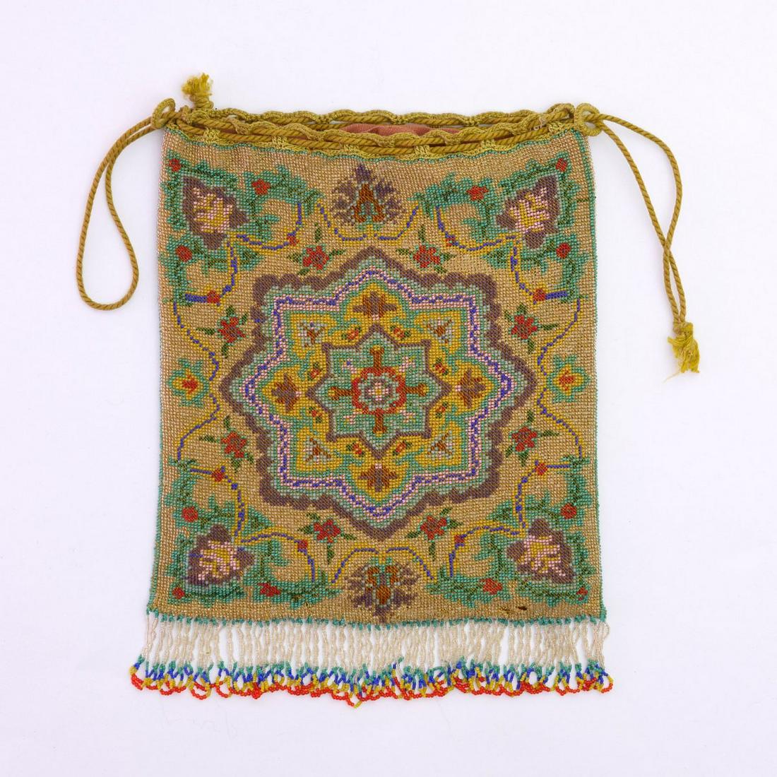Pouch with carpet pattern, c. 1920 (1 of 2)