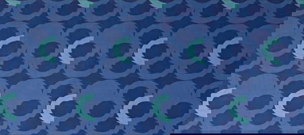 Leleu, Jules: Jules Leleu. 'Tabora' roll of fabric, designed in the 1960s. Breadth: 130.5 cm. Made by Leleu-Deshays,Paris. Printed cotton. Marked: 'TABORA', exclusivitŽ ŽditŽ par LELEU-DESHAYS, Paris.