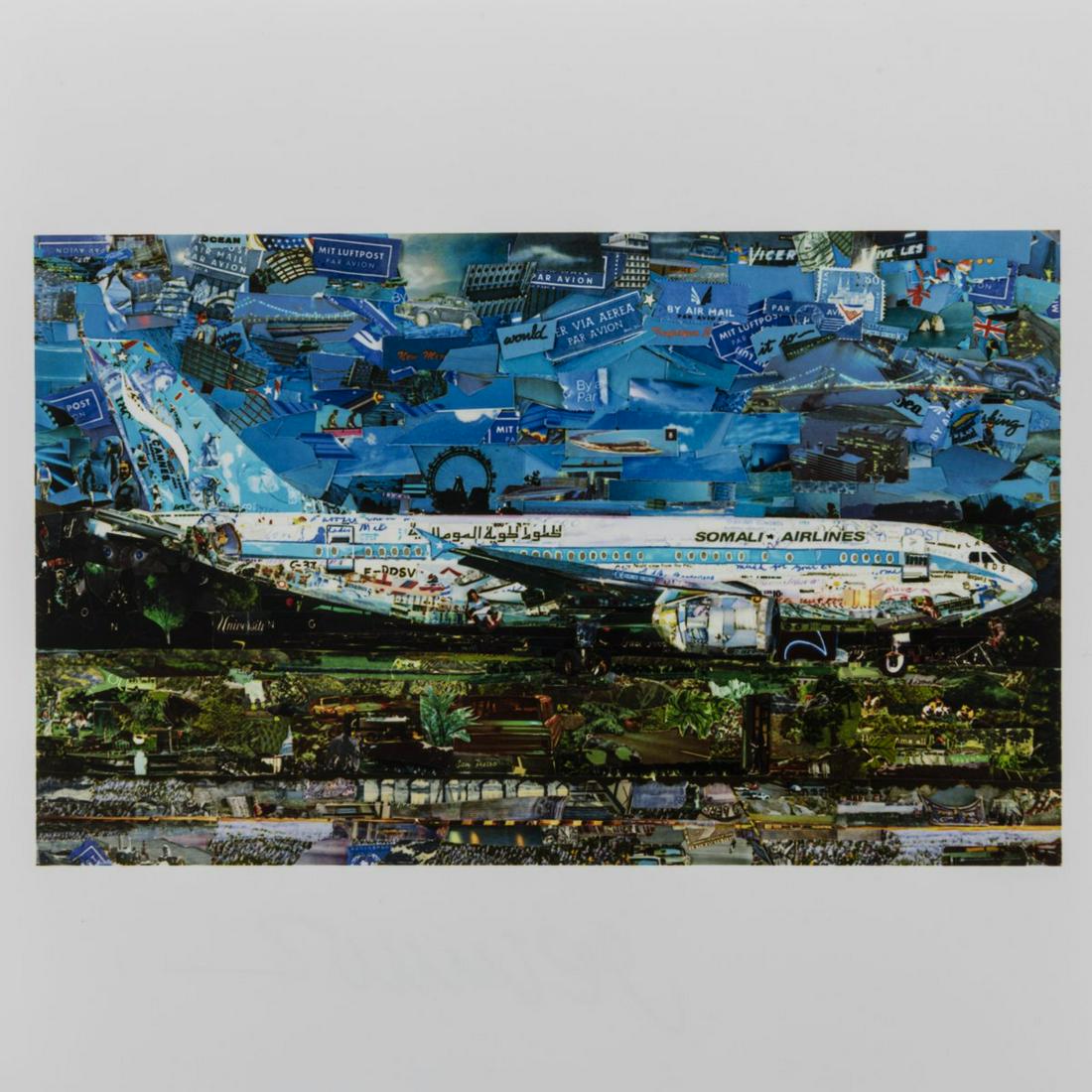 Vik Muniz (1961 São Paulo - lives in New York: Vik Muniz (1961 São Paulo - lives in New York and Rio de Janeiro), 'Jetliner', 2018 (2014), Digital print (Magnum Print) on satin paper. 9.0 x 9.0 cm. Signed on the reverse: Muniz Vik (black fi