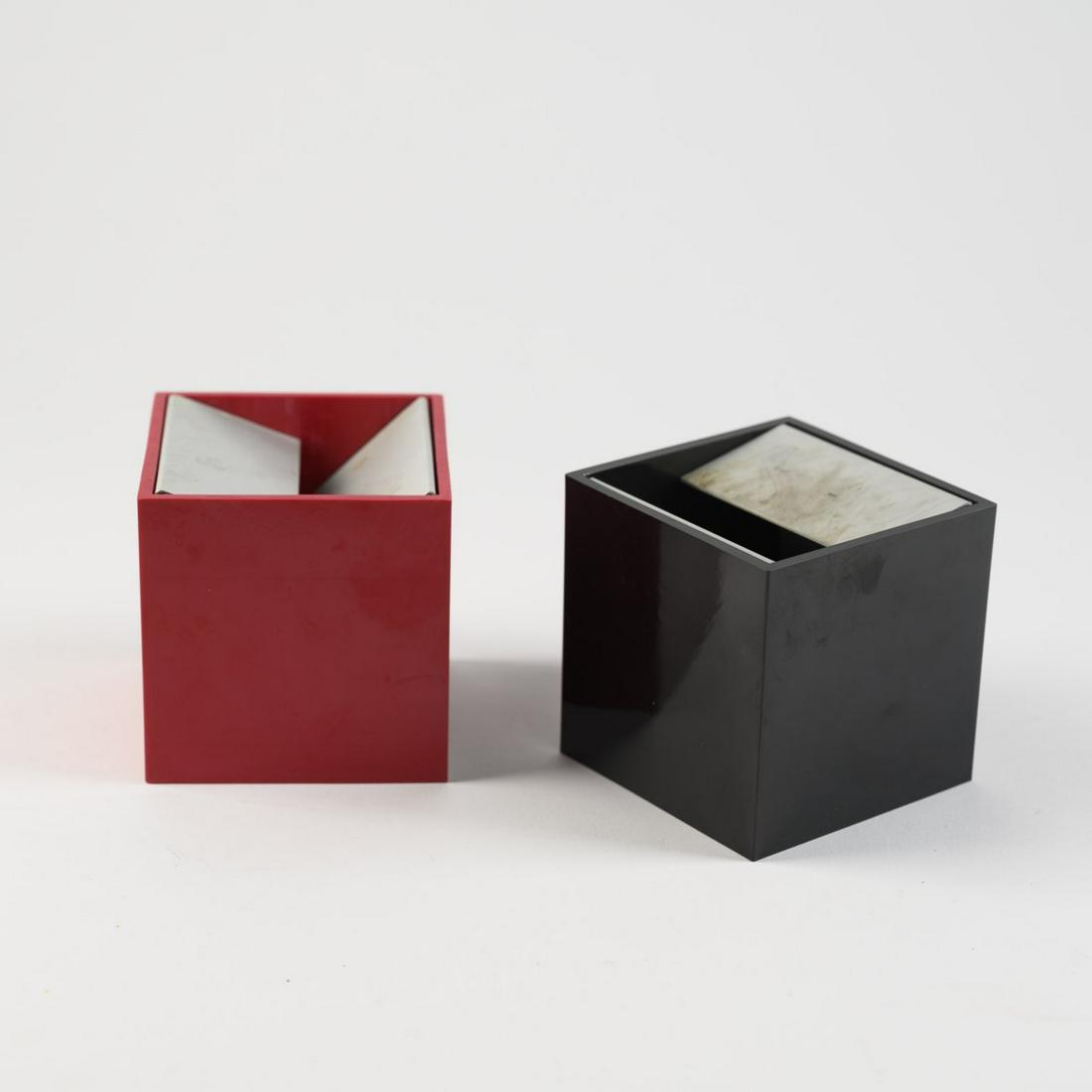 Bruno Munari, 2 'Cubo' - '2000B' ashtrays, 1957 (1 of 3)