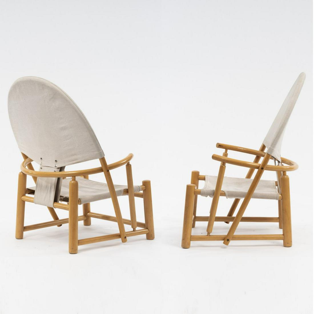 Werther Toffoloni; Piero Palange, 2 'G23' armchairs, (1 of 7)