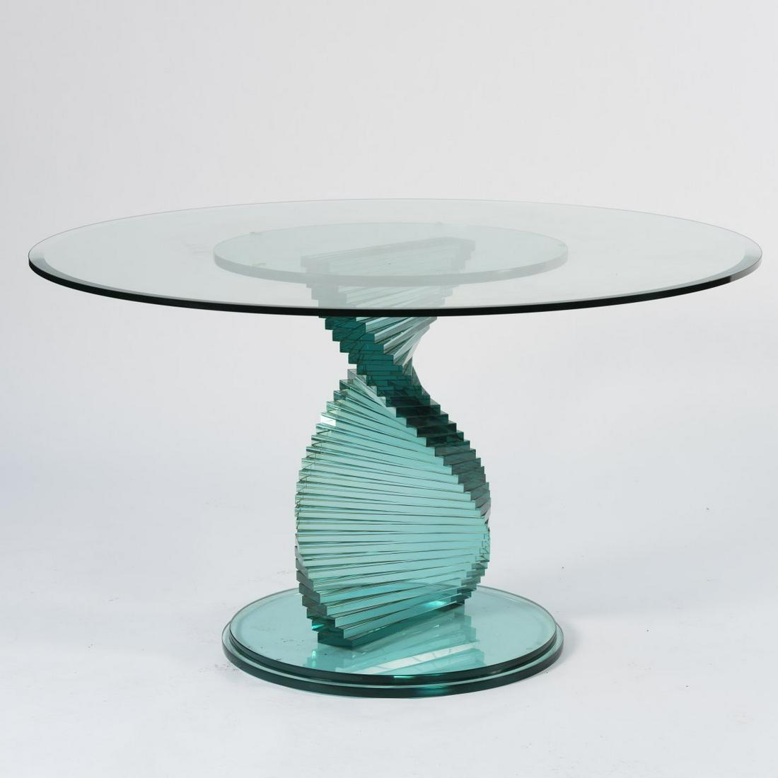 Fiam, Pesaro (attr.), Glass table, 1980s (1 of 4)