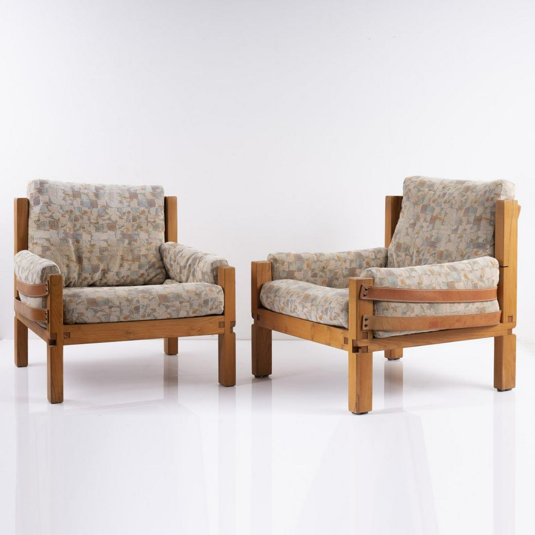 Pierre Chapo, 2 armchairs 'S15', c. 1967 (1 of 10)