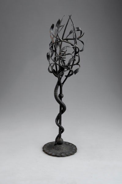 Umberto Bellotto. Candlestick, designed circa 1925.: Umberto Bellotto. Candlestick, designed circa 1925. H. 53 cm. Wrought-iron.
