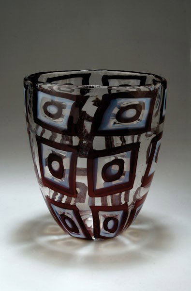 Ercole Barovier. 'Dorico corniola' vase, 1960. H.