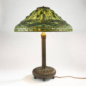 Tiffany Studios, New York , 'Dragonfly' table lamp, 1899