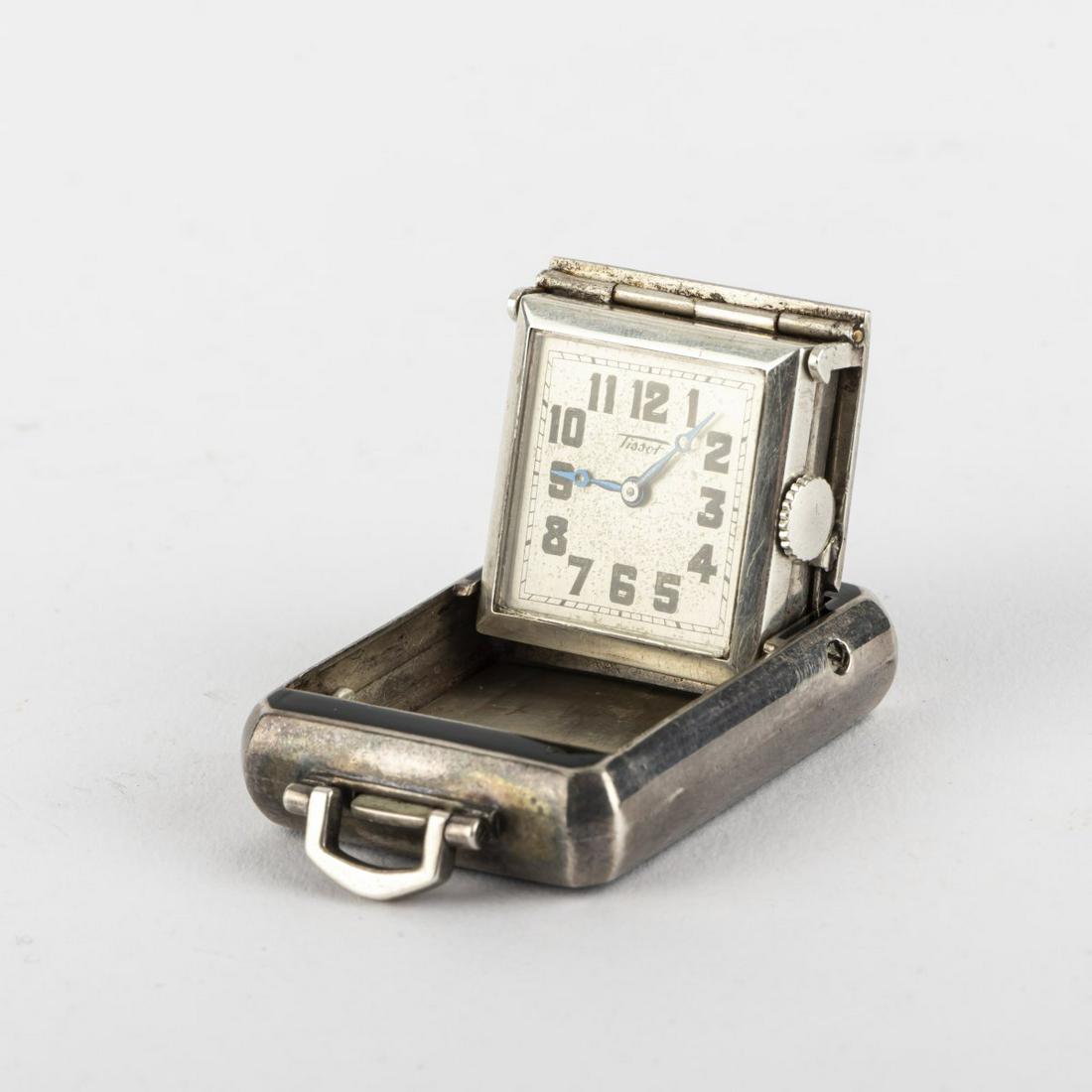 Tissot, Switzerland, Travel clock, 1920s (1 of 4)