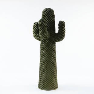 Guido Drocco; Franco Mello, 'Cactus' clothes stand, 1972: Guido Drocco; Franco Mello, 'Cactus' clothes stand, 1972, H. 165 cm. Made by Gufram, Balangero, c. 1972. Polyurethane foam painted with green Guflac., Gramigna, Repertorio 1950-1980, Milan 2001, p. 37