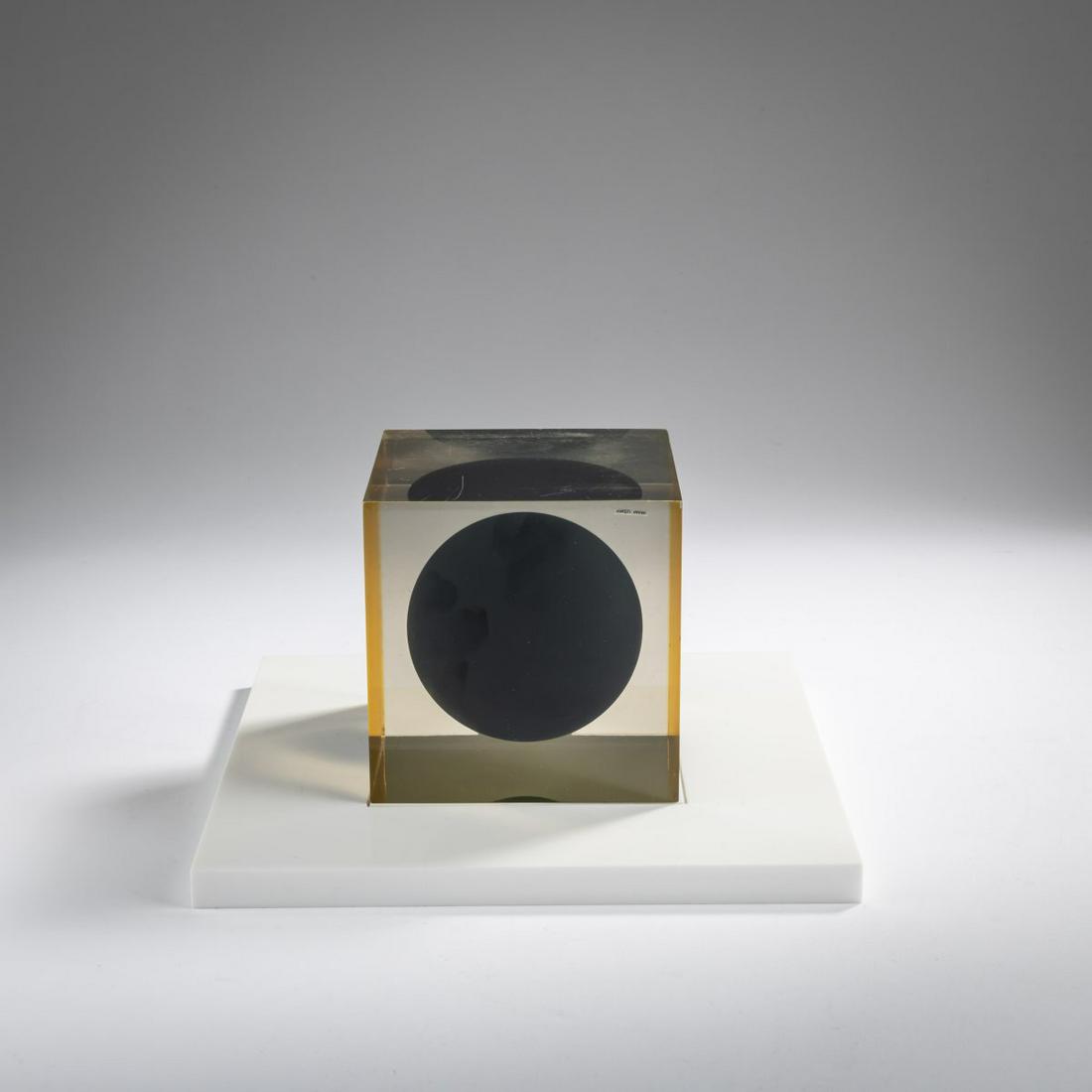 Enzo Mari, 'Cube S, series with matt black sphere', 1959-63 (1 of 4)