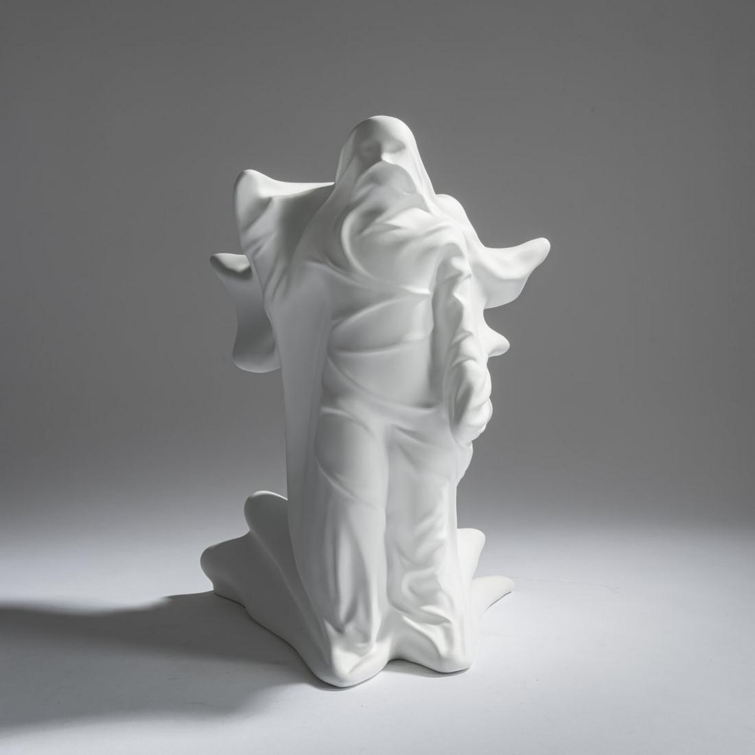 Daniel Arsham (1980 Cleveland, Ohio), 'Hollow Figure', 2018: Daniel Arsham (1980 Cleveland, Ohio), 'Hollow Figure', 2018, Resin, cast (multiple). H. 33.0 x 25.7 x 25.0 cm. From an edition of 500 copies., Provenance: private collection, Denmark.