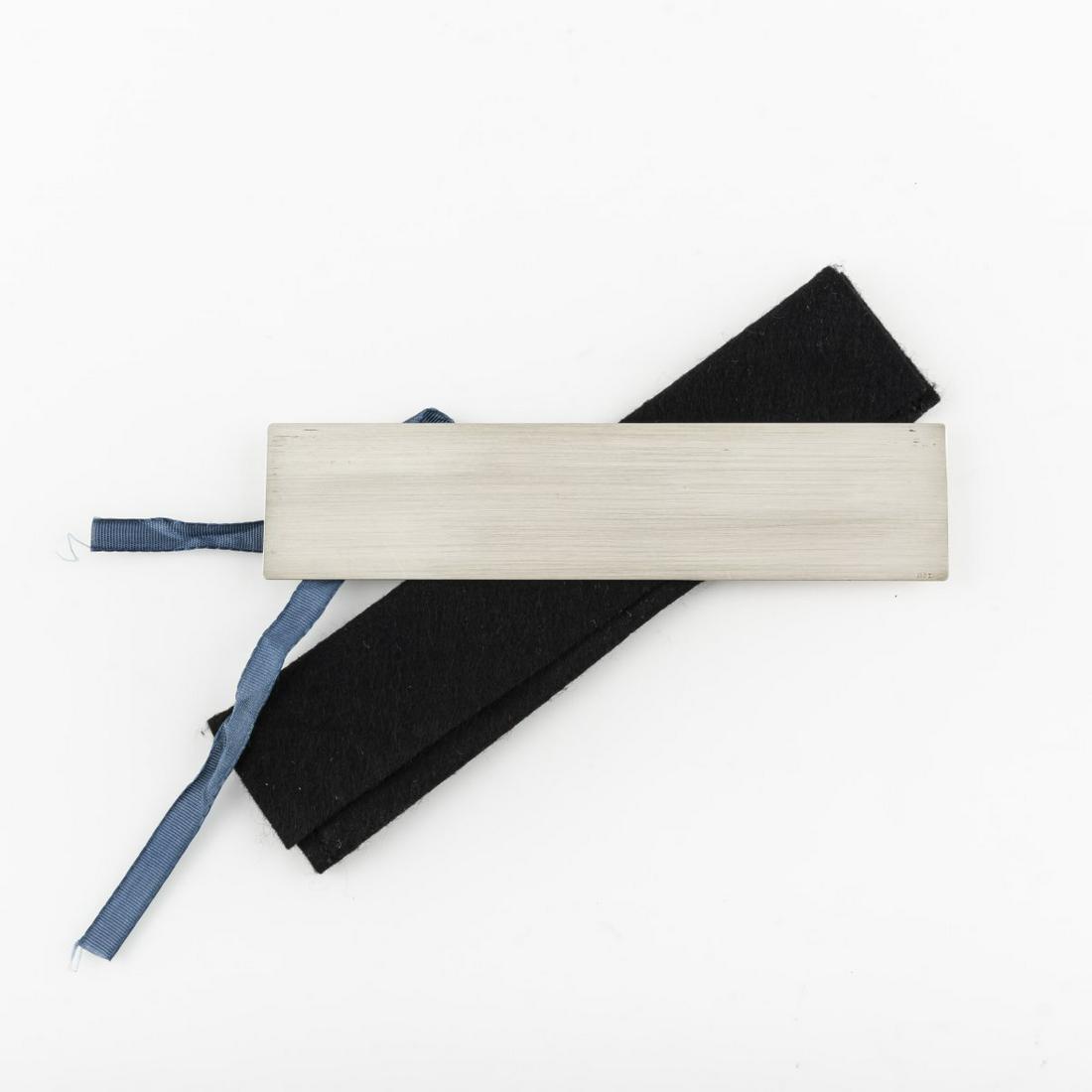 Rolf Sachs, 'Strip' - 'CHP 05' bracelet, 1995, Sterling silver. 49.10 grams. L. 170 mm. Chi ha: Rolf Sachs, 'Strip' - 'CHP 05' bracelet, 1995, Sterling silver. 49.10 grams. L. 170 mm. Chi ha paura...? Signed: 925 (embossed)., Chi Ha Paura ...? Foundation. Designers on Jewellery. Twelve years of