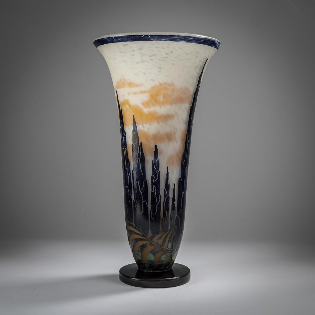 Schneider, Epinay-sur-Seine, 'Cyprès' Vase, 1927-29 (1 of 4)