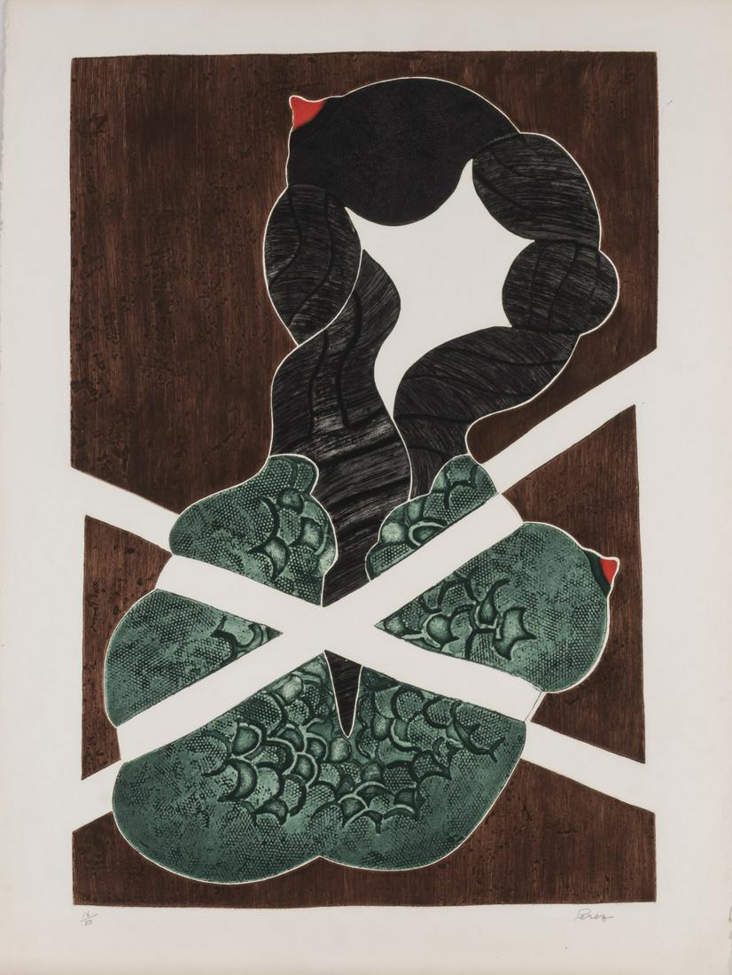 Rossini Quintas Perez (1932 Rio Grande do Norte - 2020), 'Naissance de Yemanja', 1971 (1 of 3)