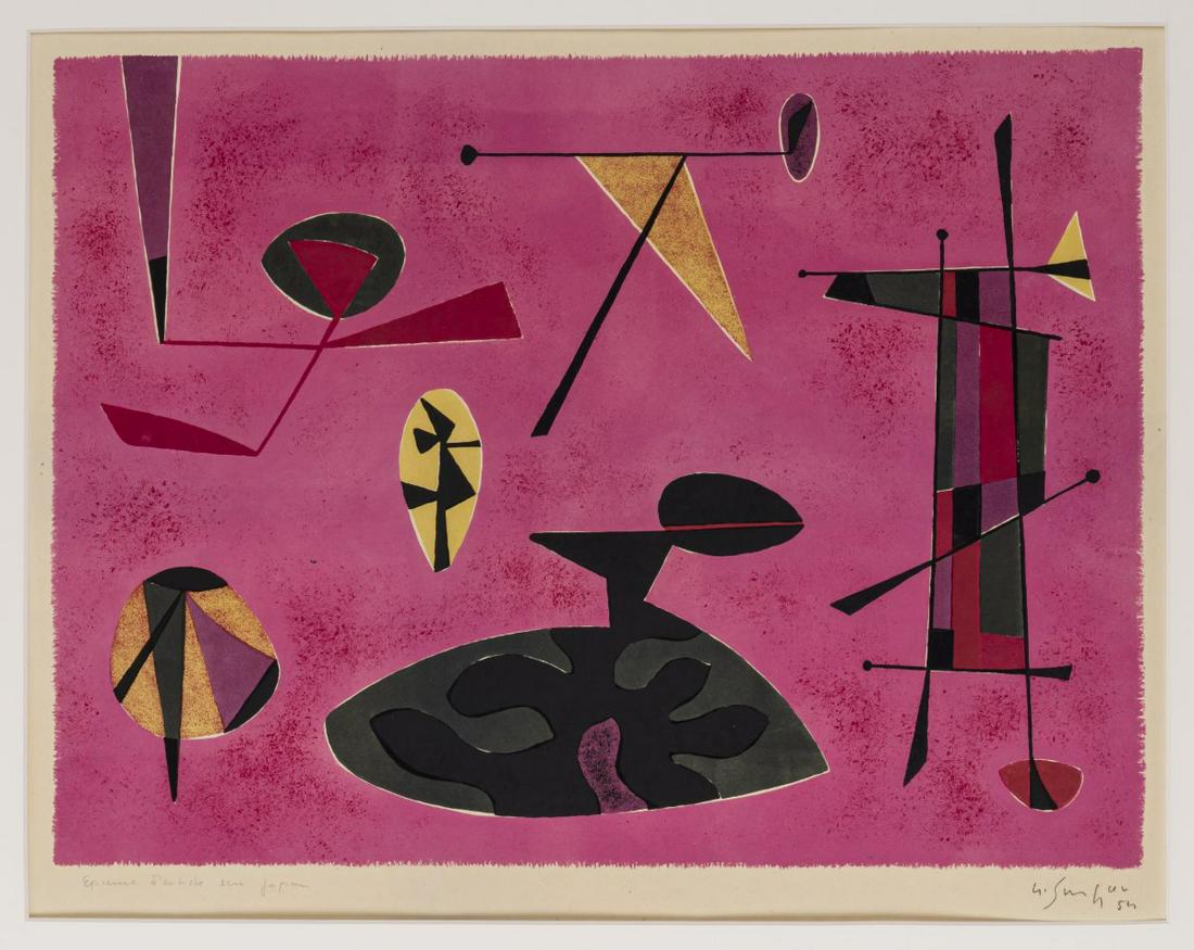 Gustave Singier (1909 Warneton - 1984 Paris), 'Le Voyageur', 1954 (1 of 2)