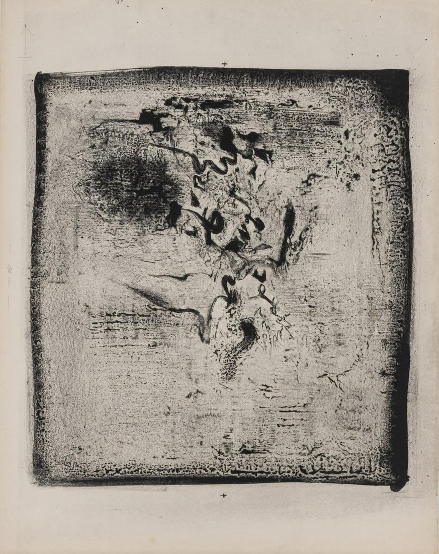 Zao Wou-Ki (1921 Peking - 2013 Nyon), 9 proofs of graphics, 1958-1961: Zao Wou-Ki (1921 Peking - 2013 Nyon), 9 proofs of graphics, 1958-1961, 9 sheet proofs as lithographs or etchings (partly in color) on BFK Rives. Each approx. 50.0 x 65.5 cm or vice versa (sheet). The 