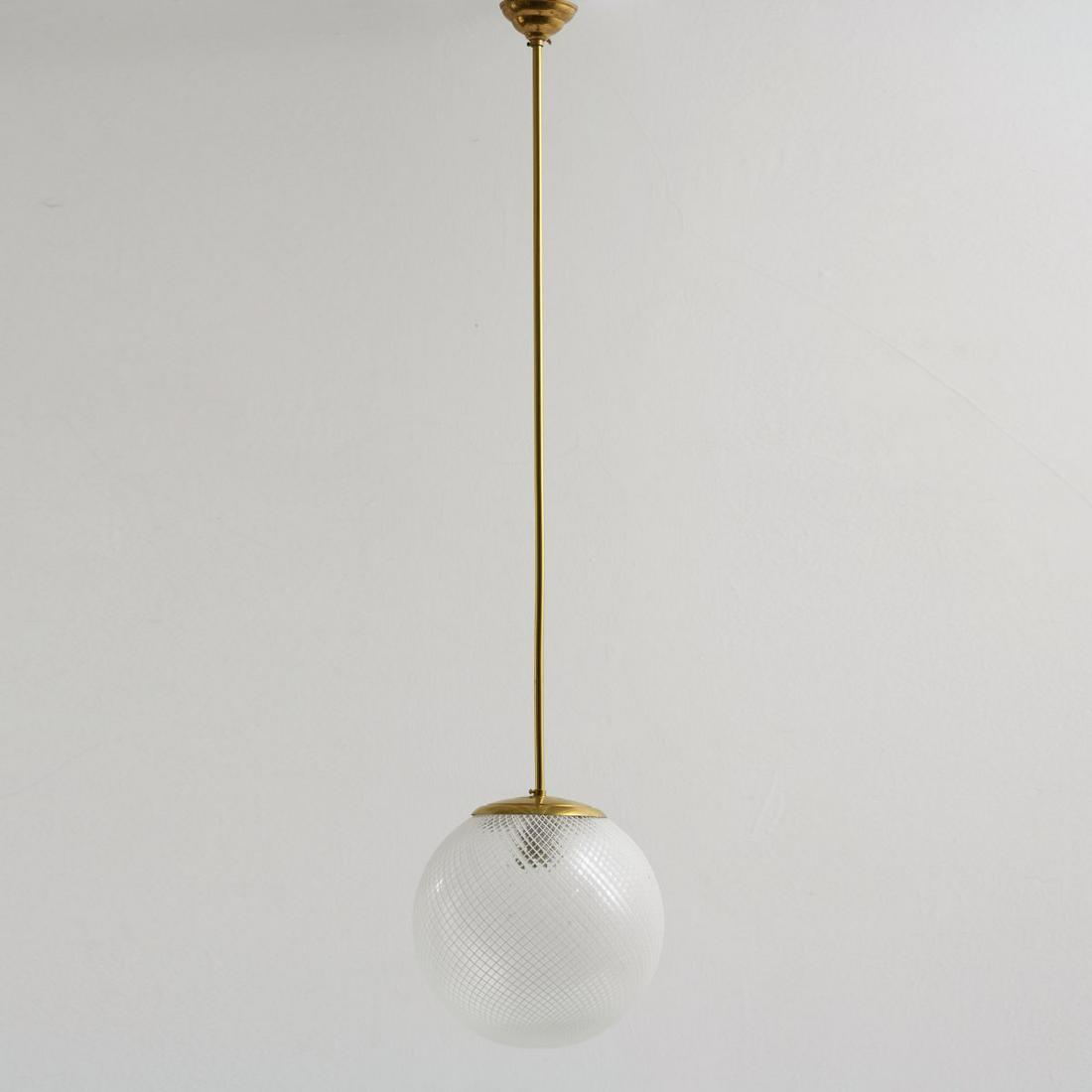 Carlo Scarpa (attr.), 'Reticello' ceiling light, 1950s (1 of 4)