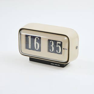 Vintage Cifra 12 Clock by Gino Valle for Solari Udine, 1960 for