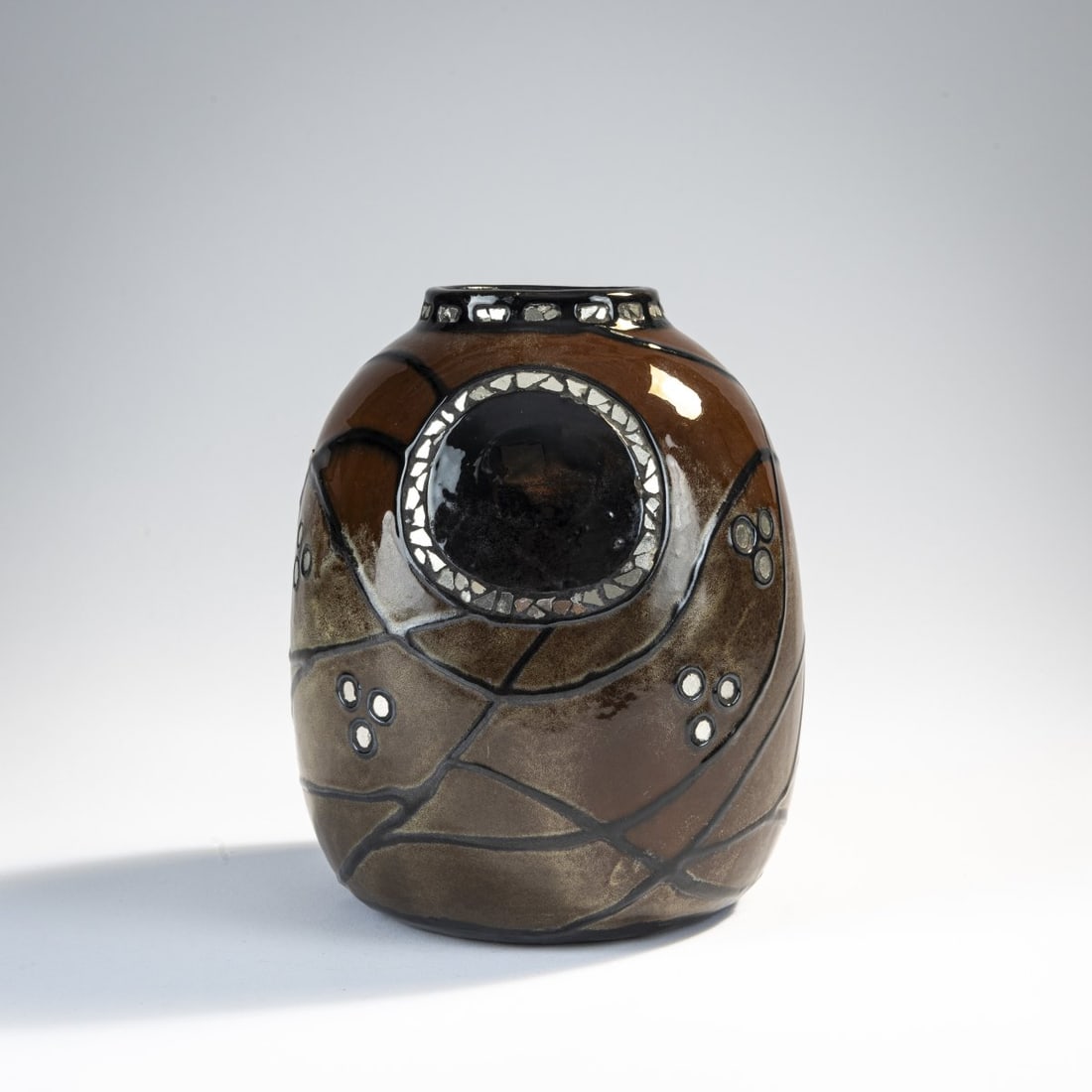 Max Laeuger, Kandern, Vase 'Silver Mosaic', c. 1906 (1 of 5)