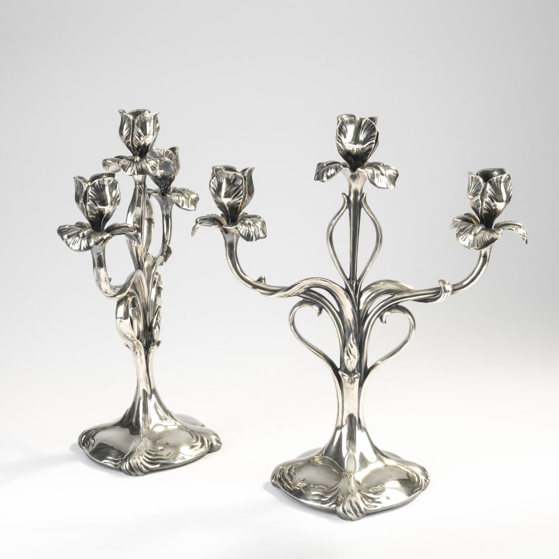 Christofle, Paris, Two candlesticks, c. 1900 (1 of 2)