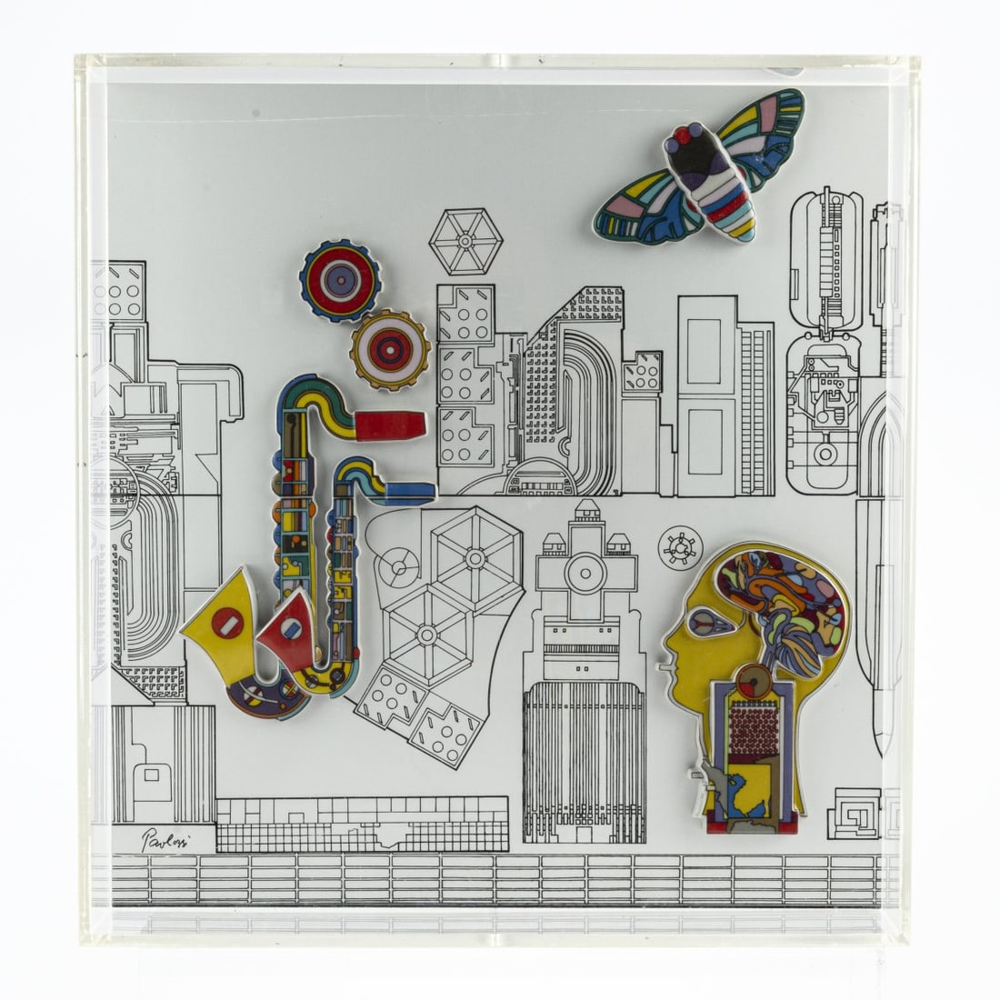Eduardo Paolozzi (1924 Leith (Edinburgh) - 2005 London), Annual object in ceramics, 1985 (1 of 3)
