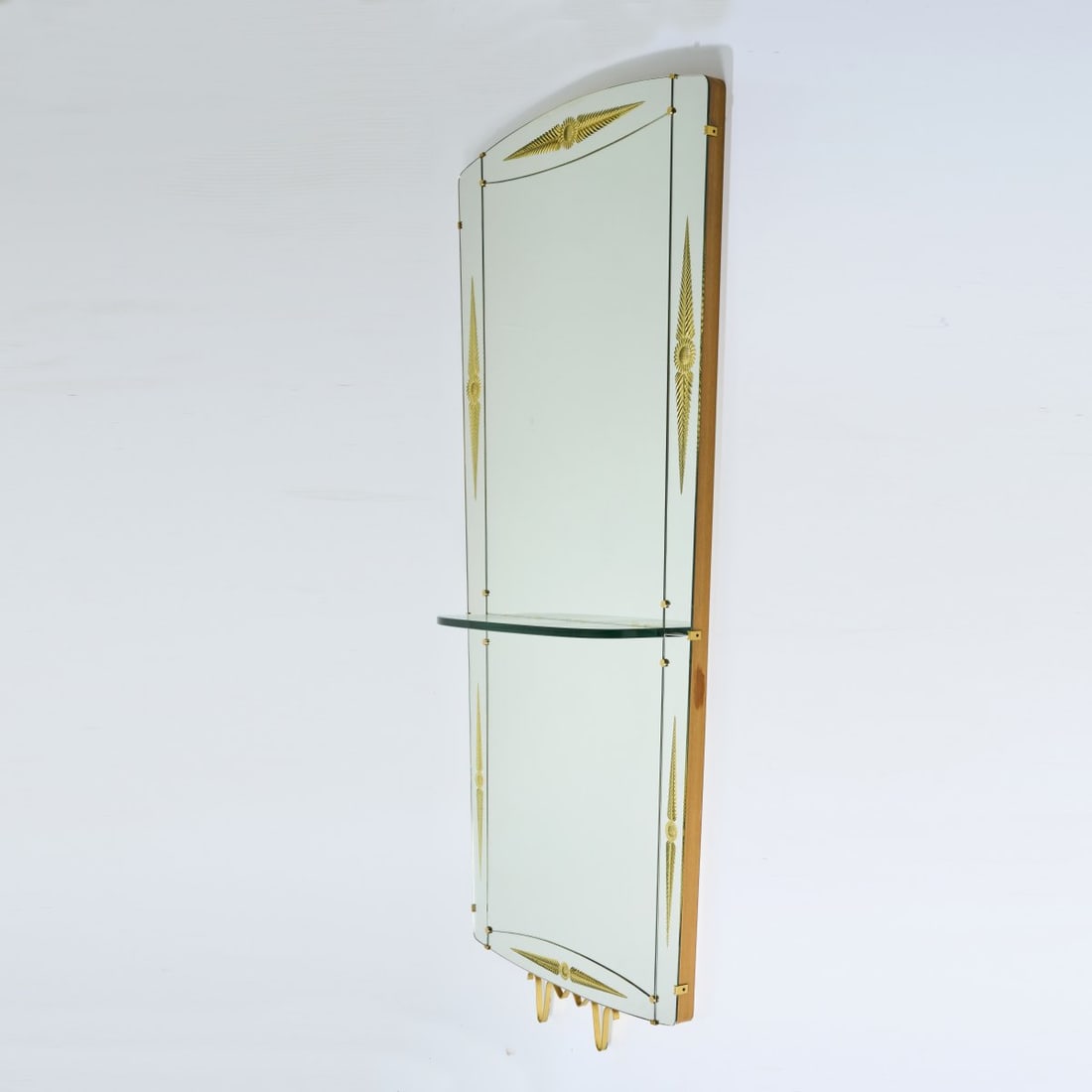 Italy, Large console mirror, 1950s (1 of 7)