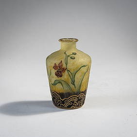 Henri Bergé, Small vase 'Orchis et Abeilles', 1906 (1 of 3)