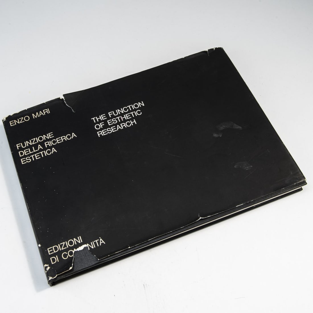 Enzo Mari, Book 'The Function of Esthetic Research', 1970: Book 'The Function of Esthetic Research', 1970.