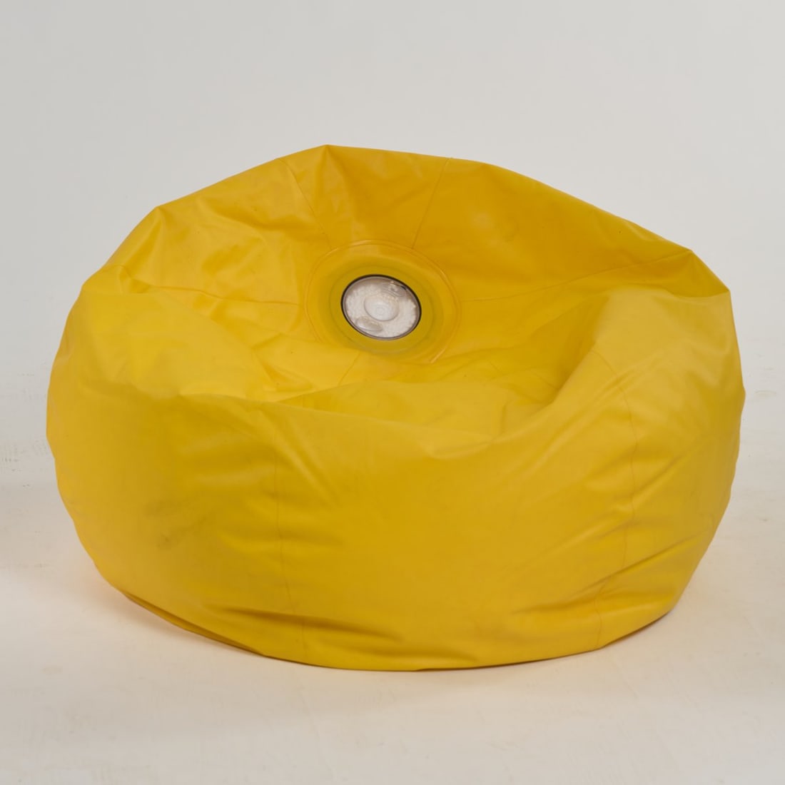 Ron Arad, 'Memo' bean bag, 1999 (design): H. approx. 68 cm, Ø approx. 75 cm. Inflate Studio, London. PVC, yellow, styrofoam. Marked: manufacturer's stamp.