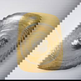 Lucio Fontana (1899 Rosario de Santa Fe - 1968 Comabbio/Varese), 'Concetto Spaziale Cratere' gold,