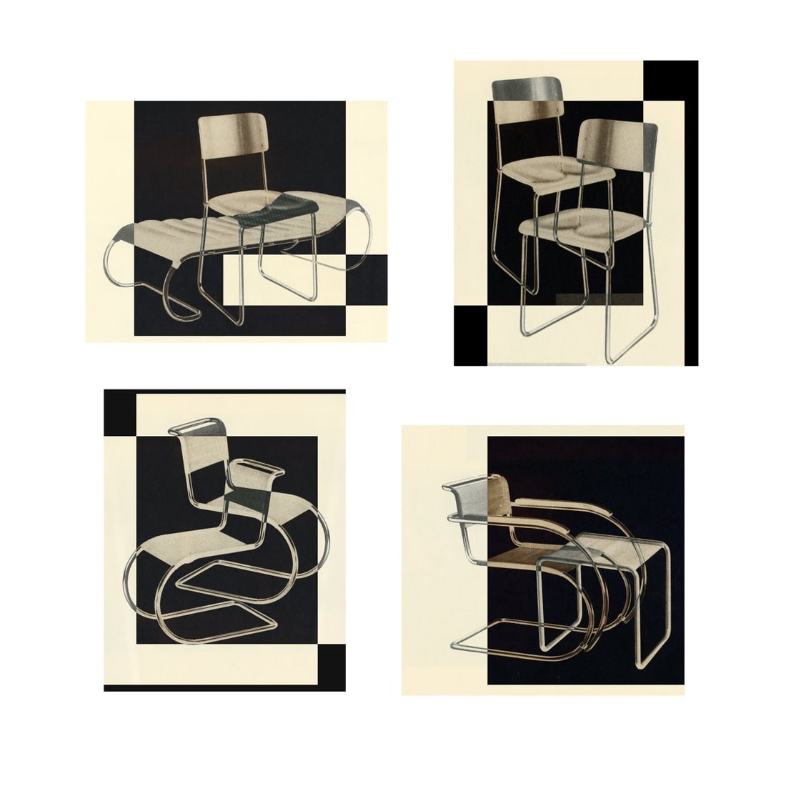 Thomas Ruff, 'Thonet', from THONET 200 Project, 2019: 78 × 75 cm. One digital pigment print (four motif images) on 500 g Hahnemühle Photo Rag paper. Signed on the reverse: Ruff and numbered: 5/6. Copy 5 of 6 A.P. copies alongside an edition of