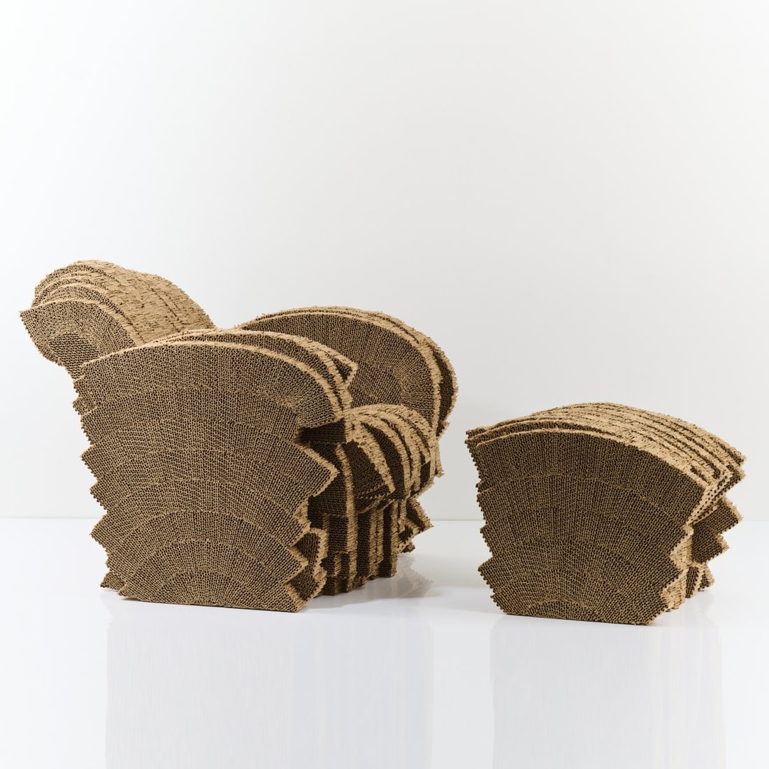 Frank O. Gehry, 'Little Beaver' armchair with ottoman, 1979-82 (design) (1 of 10)