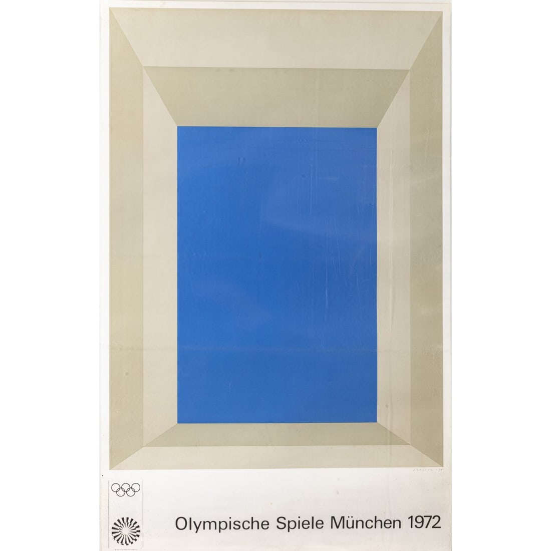 David Hockney; Max Bill; Josef Albers; et al, 11 artist posters 'Olympic Games Munich 1972', 1972: <p>11 sheets color serigraph on paper. Each 101.0 x 64.0 cm. Each signed in the print and from a total edition of 4000 copies. The lot contains posters by the following artists: Josef Albers, Ot