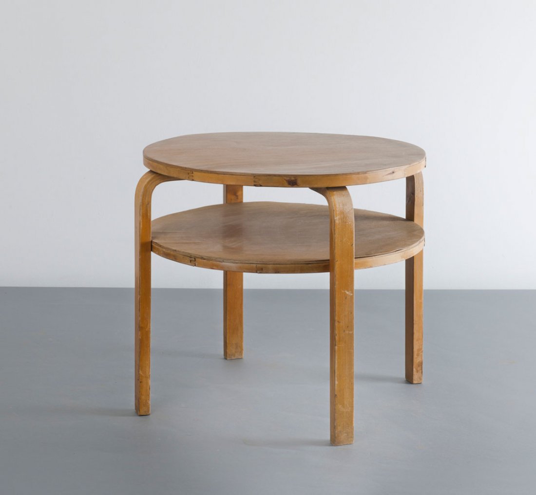 Alvar Aalto. '70' sofa table, var., 1933. Made by Huone: Alvar Aalto. '70' sofa table, var., 1933. Made by Huonekalu-ja Rakennustyoetehdas Oy, Turku (attributed). Wood, plywood, birch.
