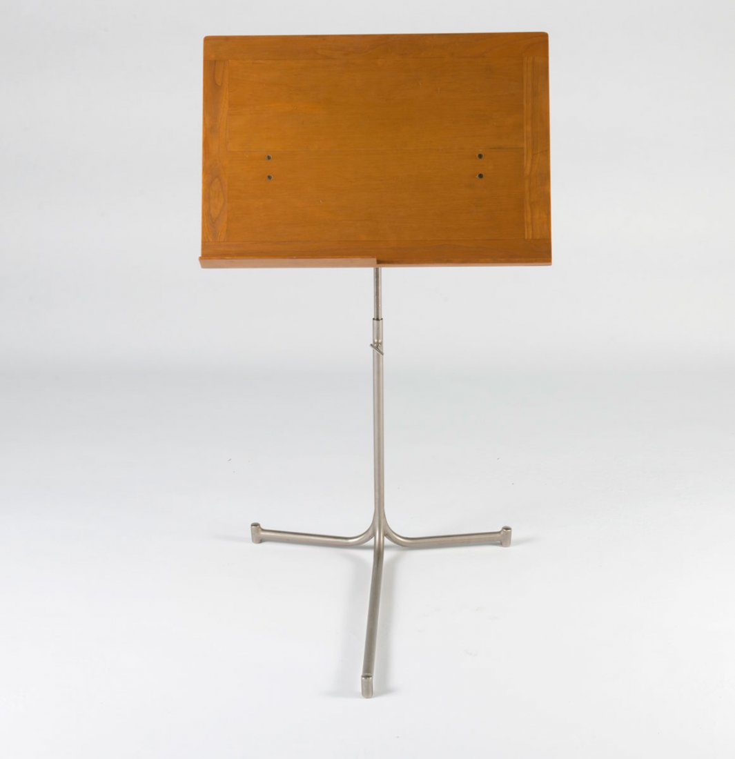 Bruno Mathsson. Reading desk, 1940s. H. 87 x 56 x 53 cm: Bruno Mathsson. Reading desk, 1940s. H. 87 x 56 x 53 cm. Made by Karl Mathsson, Vaernamo. Birch wood, nickel-plated tubular steel. Marked: BRUNO MATHSSON DESIGN MADE IN SWEDEN.