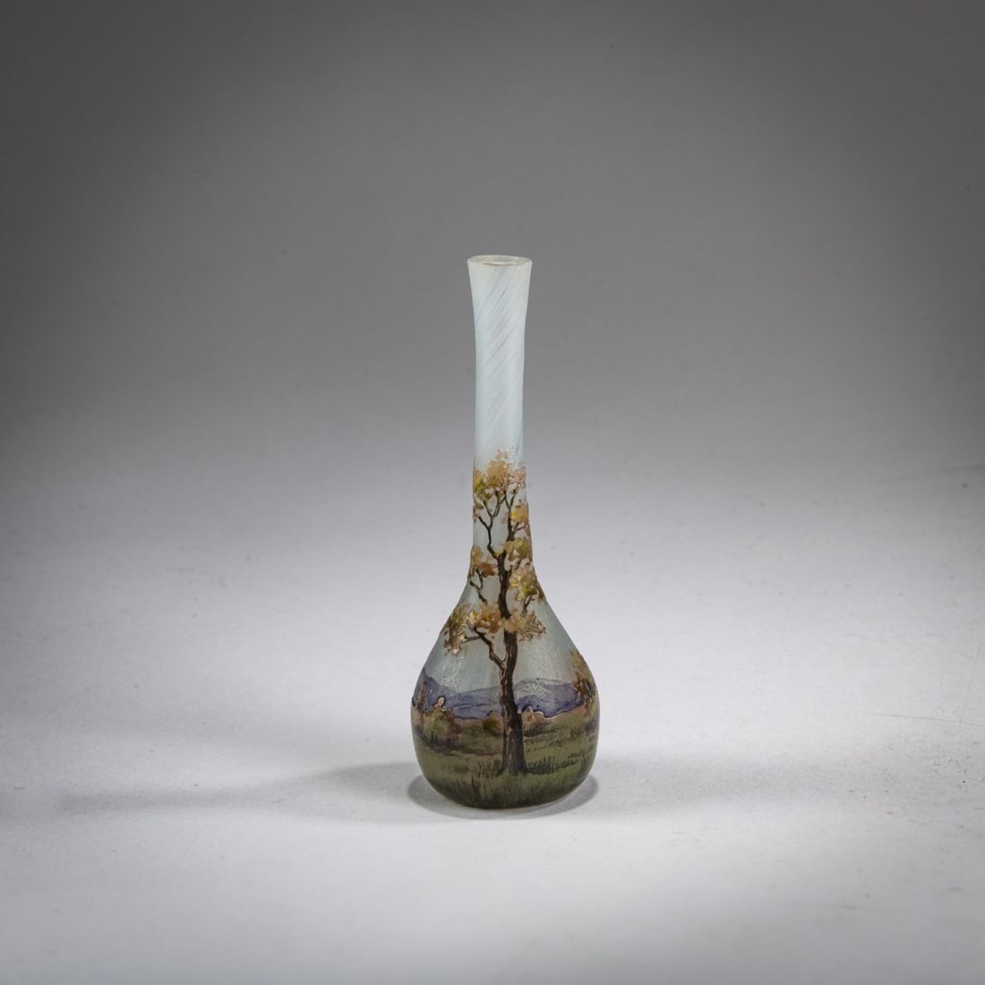 Daum Frères, Nancy, Miniature vase 'Paysage en été', 1903-05 (1 of 3)
