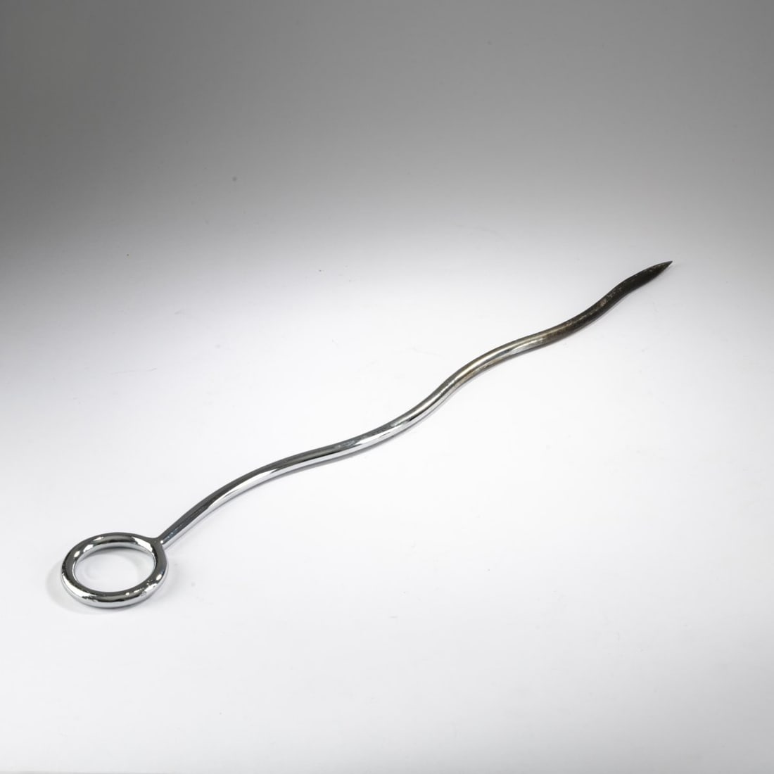 Philippe Starck, 'Picfeu' poker, 1986/87: <p>L. 59 cm. <br />Made by O.W.O, Montfort-l'Amaury. <br />Stainless steel.</p><hr><p>Literature:</p><p>Philippi (Ed.), STARCK, Cologne 2000, p. 333.<