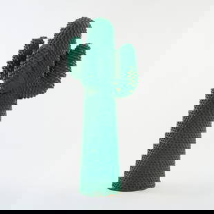 Guido Drocco; Franco Mello, Coat rack 'Cactus', 1972: <p>H. 165 cm. <br />Gufram, Balangero, 1970s. <br />Polyurethane foam, painted with green Guflac.</p><hr><p>Literature:</p><p>Gramigna, Repertoire 1950-