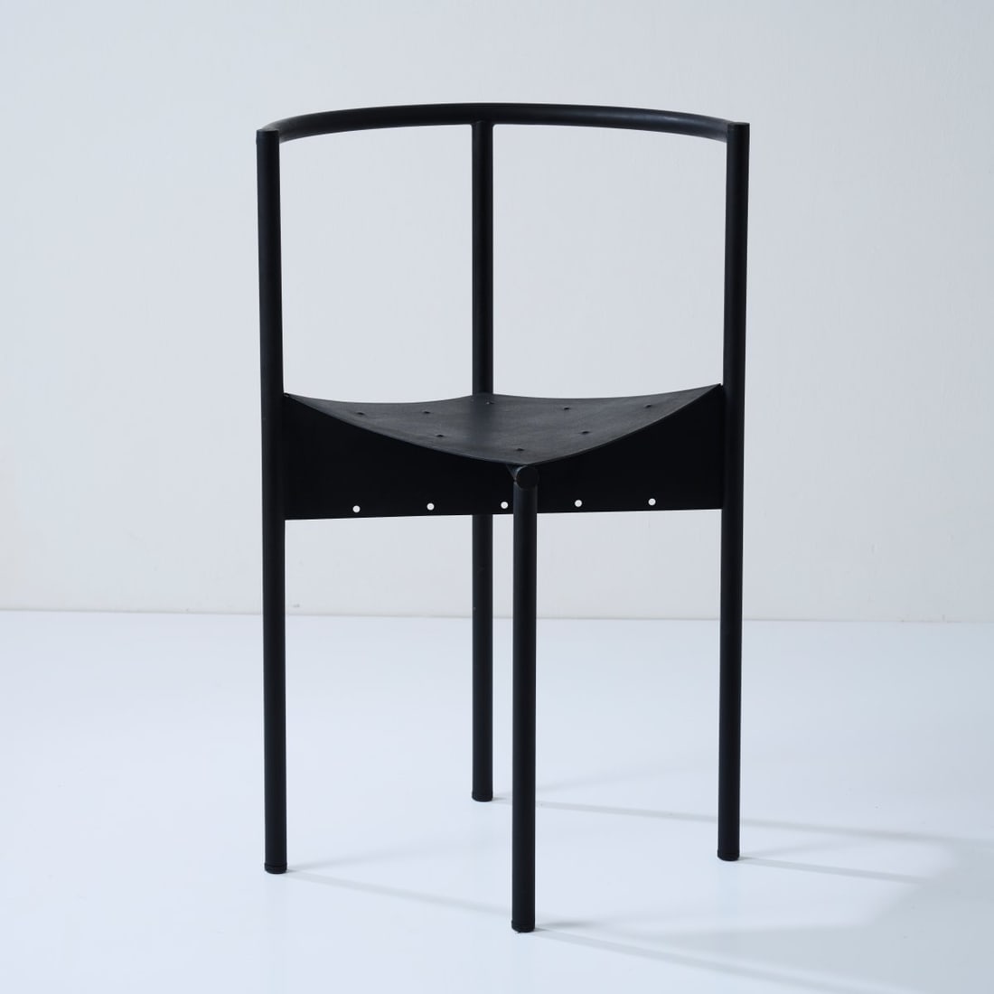 Philippe Starck, 'Wendy Wright' chair, 1986: <p>H. 75 x 48 x 46 cm. <br />Disform, Barcelona. <br />Tubular metal, sheet metal, painted black. </p><hr><p>Literature:</p><p>Cat. Disform, Barcelona n