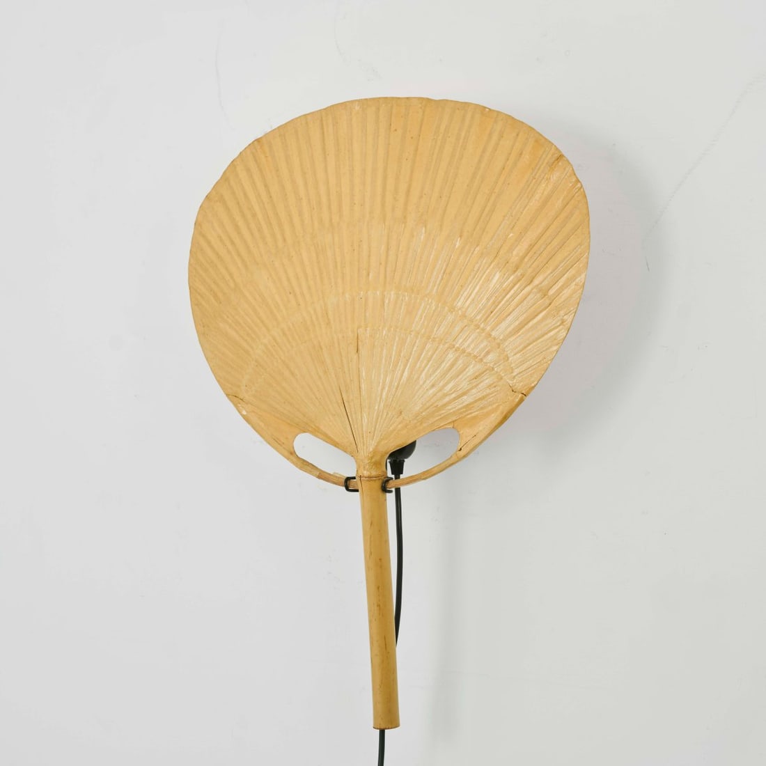 Ingo Maurer, 'Uchiwa III' wall light, 1973 (design): <p>H. 73 x 57.5 x 14 cm. <br />Design M, Ingo Maurer, Munich. <br />Bamboo cane, rice paper.</p><hr><p>Literature:</p><p>Bauer (ed.), Ingo Maurer. Makin