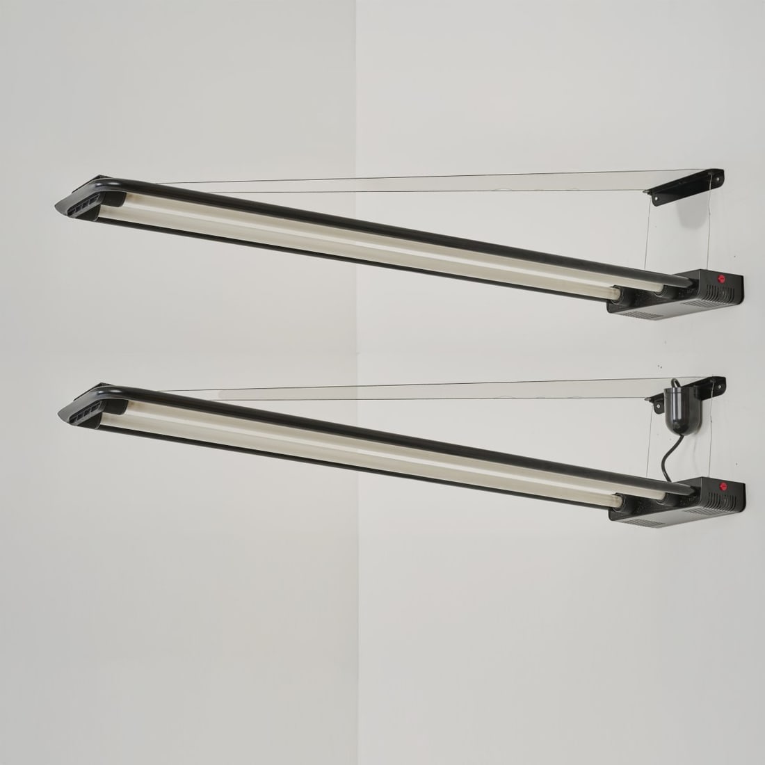 Gian Nicola Gigante; Antonio Zambusi; Marilena Boccato, Two wall lights 'Neon', c. 1981 (1 of 6)