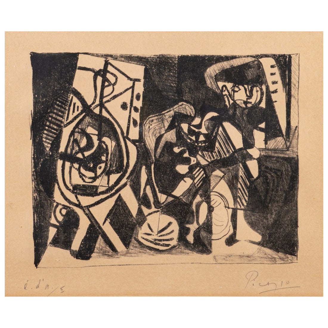 Pablo Picasso (1881 Malaga - 1973 Mougins), 'Scène d’interieur', 1926