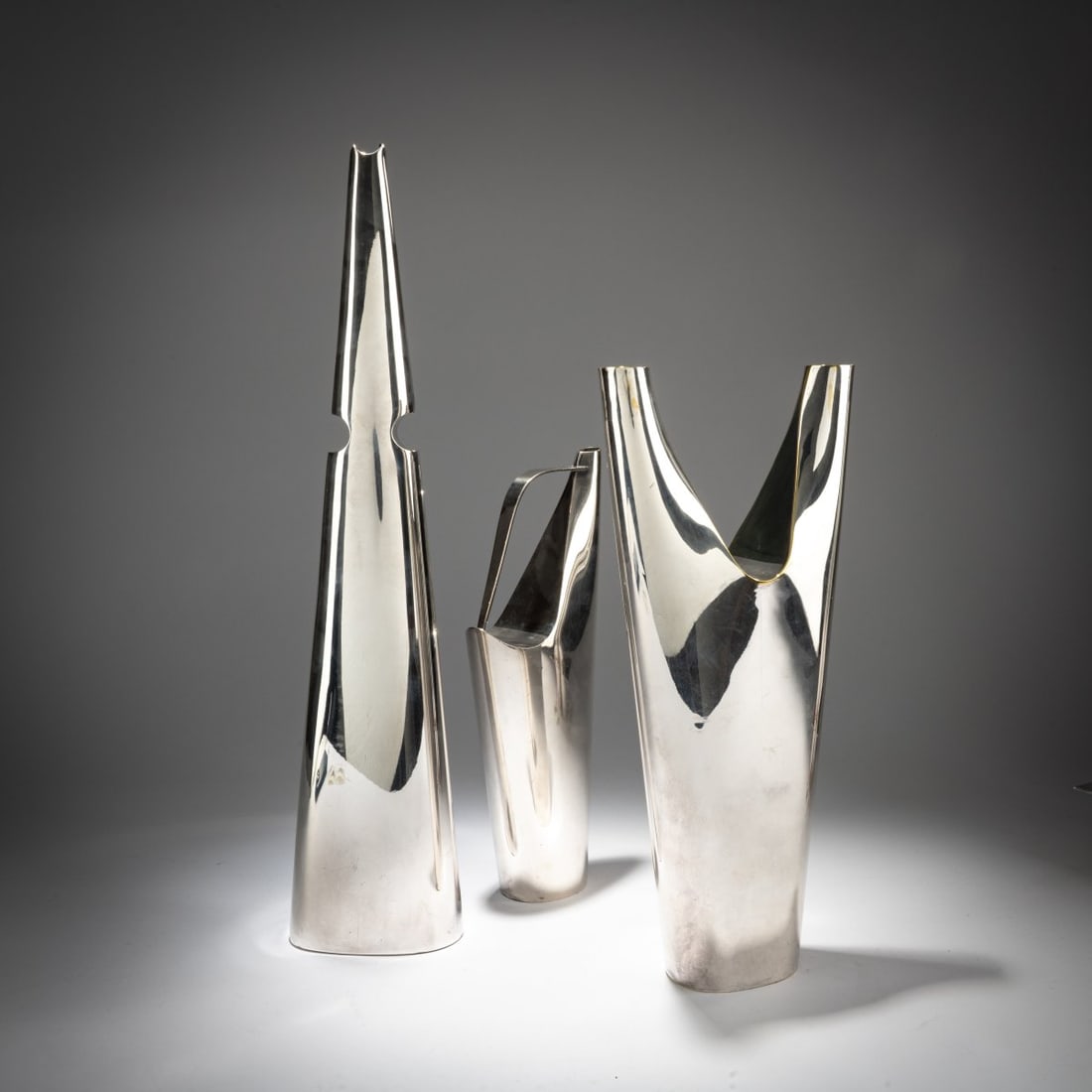 Lino Sabattini, Two vases and one jug, 1955-60 (1 of 2)