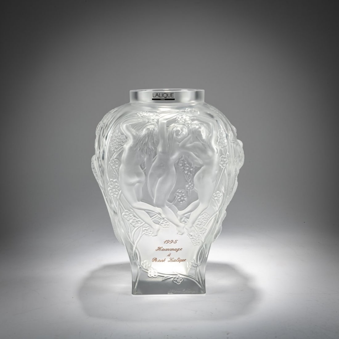 Lalique, Paris, Vase 'Hommage à René Lalique', 1995 (1 of 5)