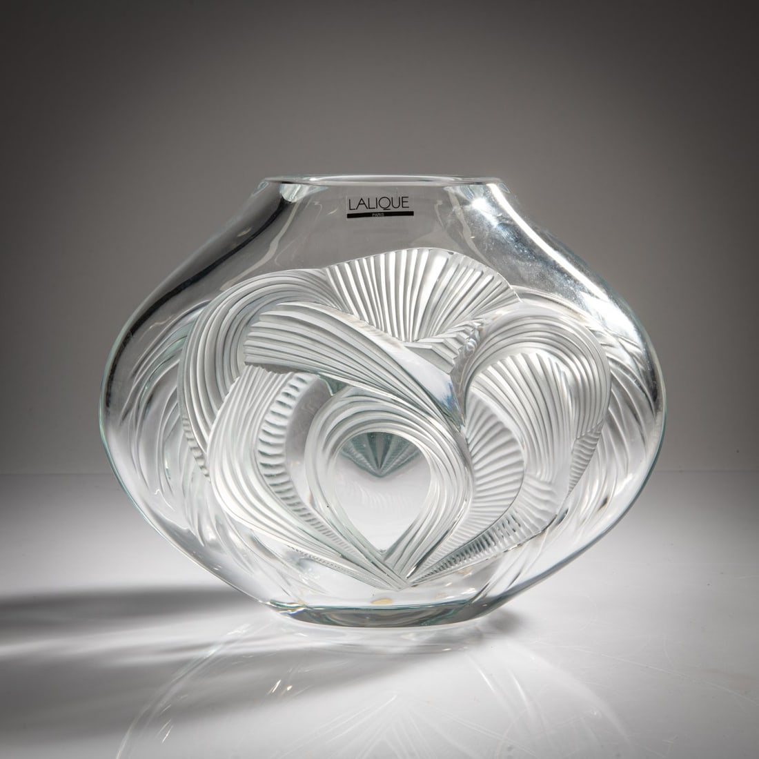Lalique, Paris, Vase 'Tresses bleu', 1998 (1 of 6)