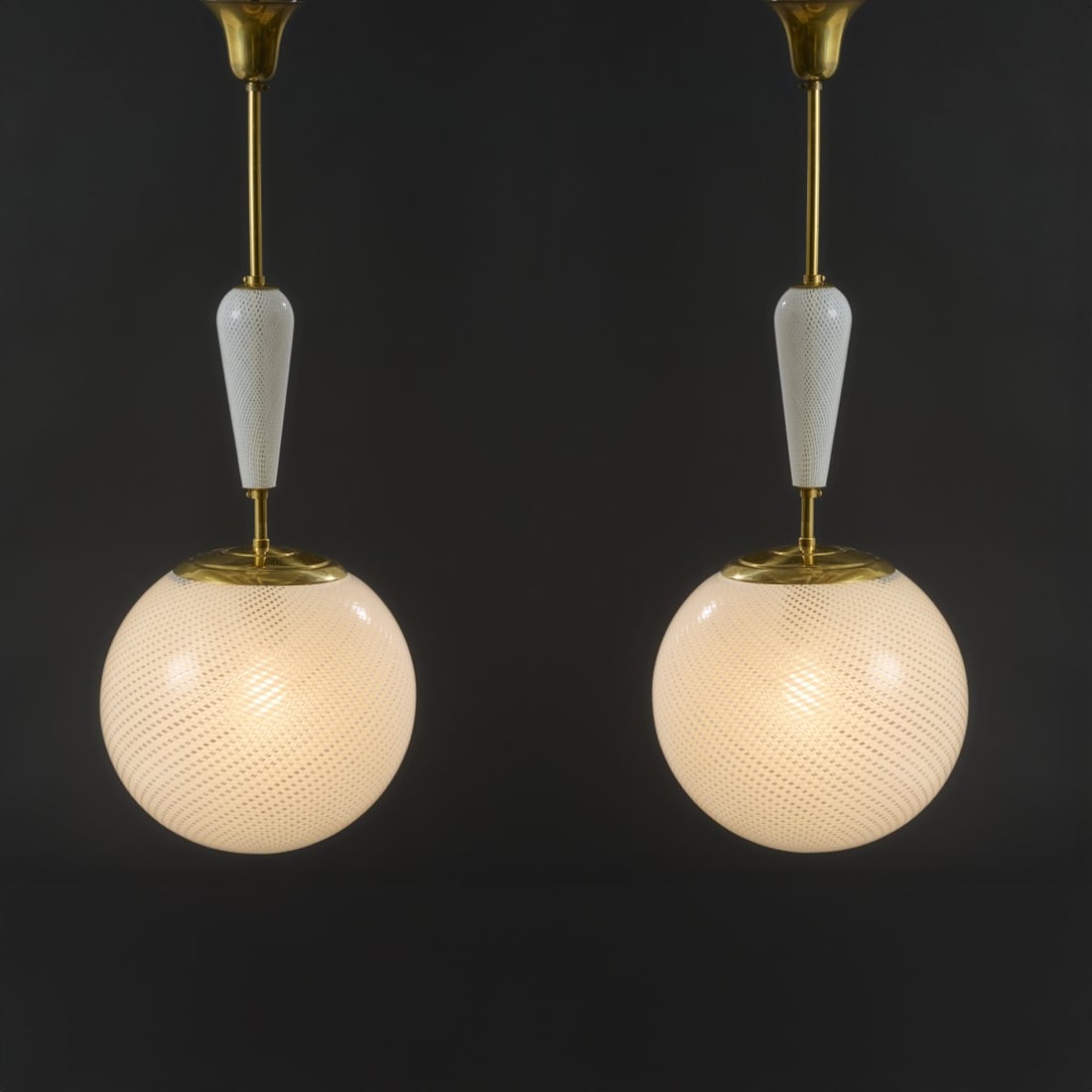 Carlo Scarpa , Two 'Reticello' ceiling lights, c. 1940 (1 of 4)