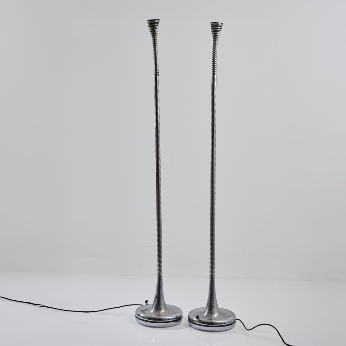 Eleonore Peduzzi Riva, Two 'Molla - D 901' floor lamps, 1971 (design) (1 of 5)