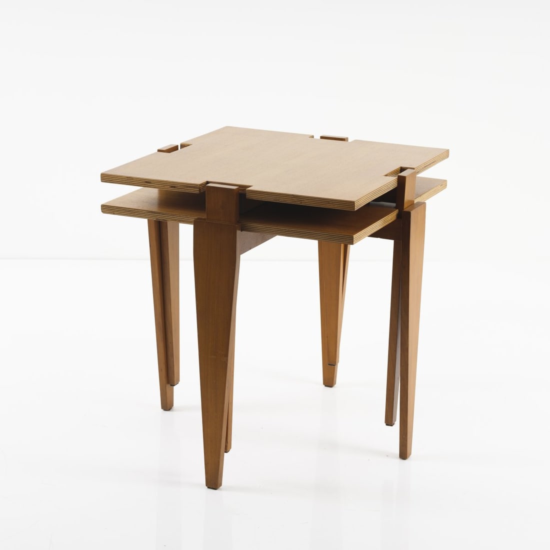 Angelo Ostuni; Renato Forti, Two 'Modular' side tables, 1957 (1 of 10)
