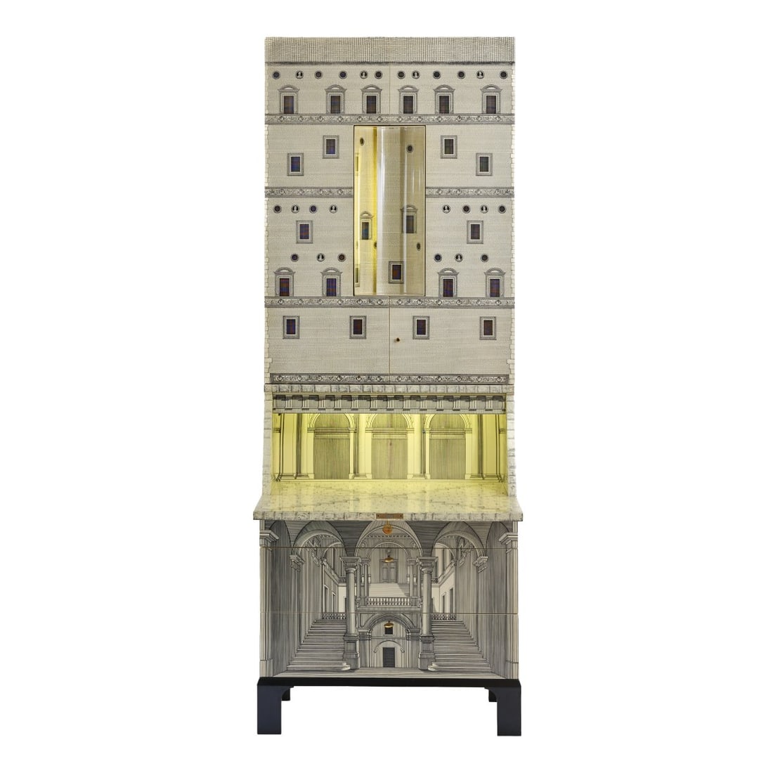 Piero Fornasetti, Secretary cabinet 'Architettura', 1950s (design) (1 of 13)