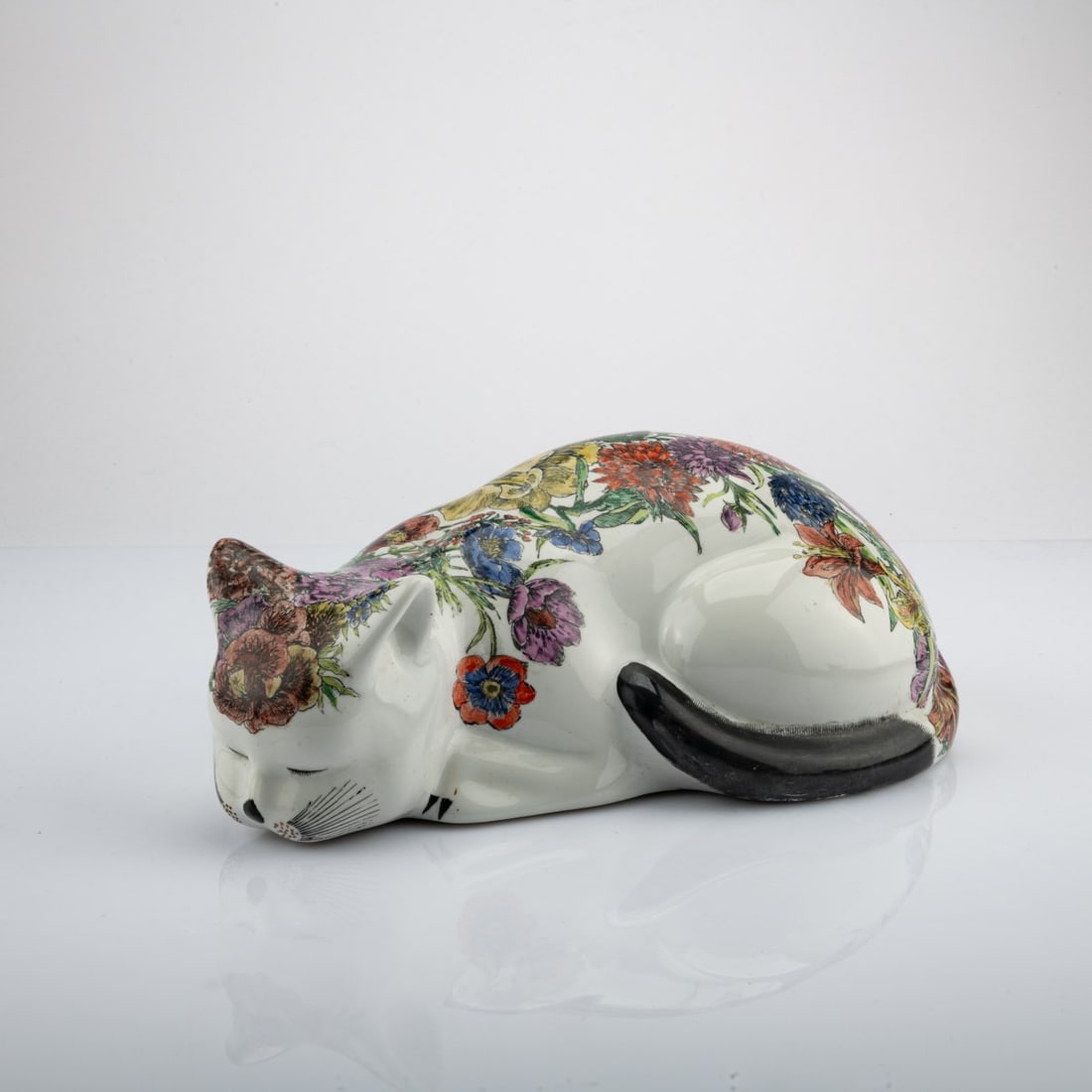 Piero Fornasetti, Cat 'Gatto accovacciati fiorato', 1960s (design) (1 of 3)