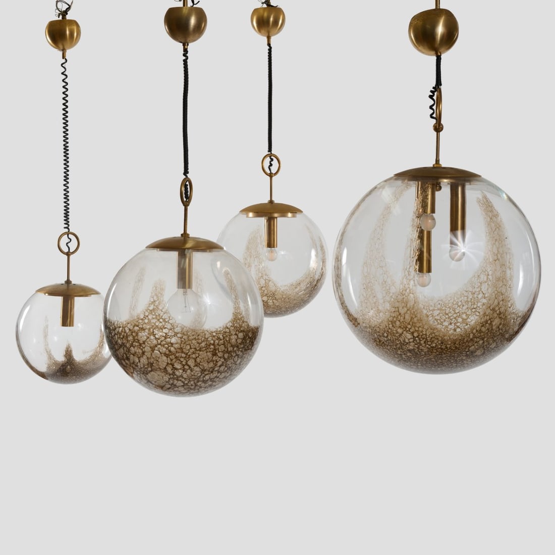 Angelo Brotto , Four Pendant lights, 1960s (design) (1 of 9)
